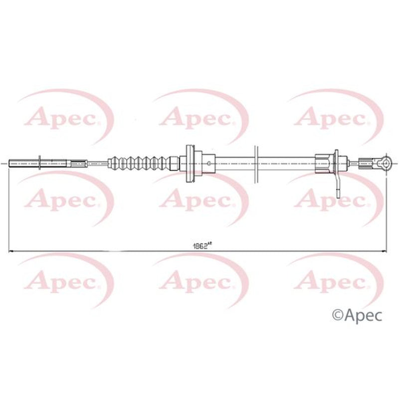 Apec Clutch Control Cable Pull CAB5027