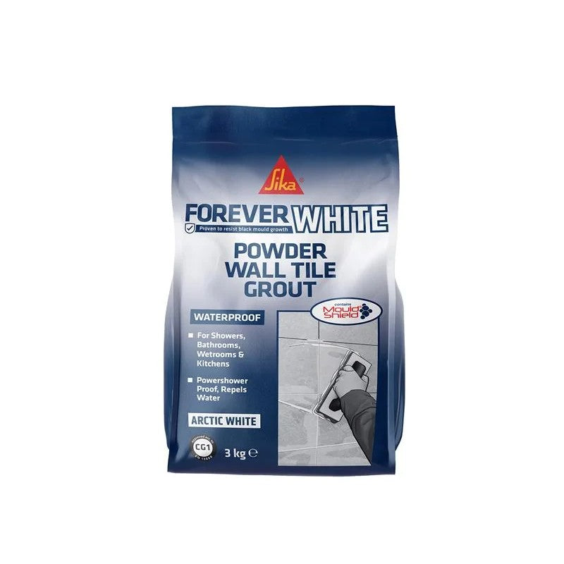 Everbuild Sika Sika® Forever White Powder Wall Tile Grout 3kg - 852167