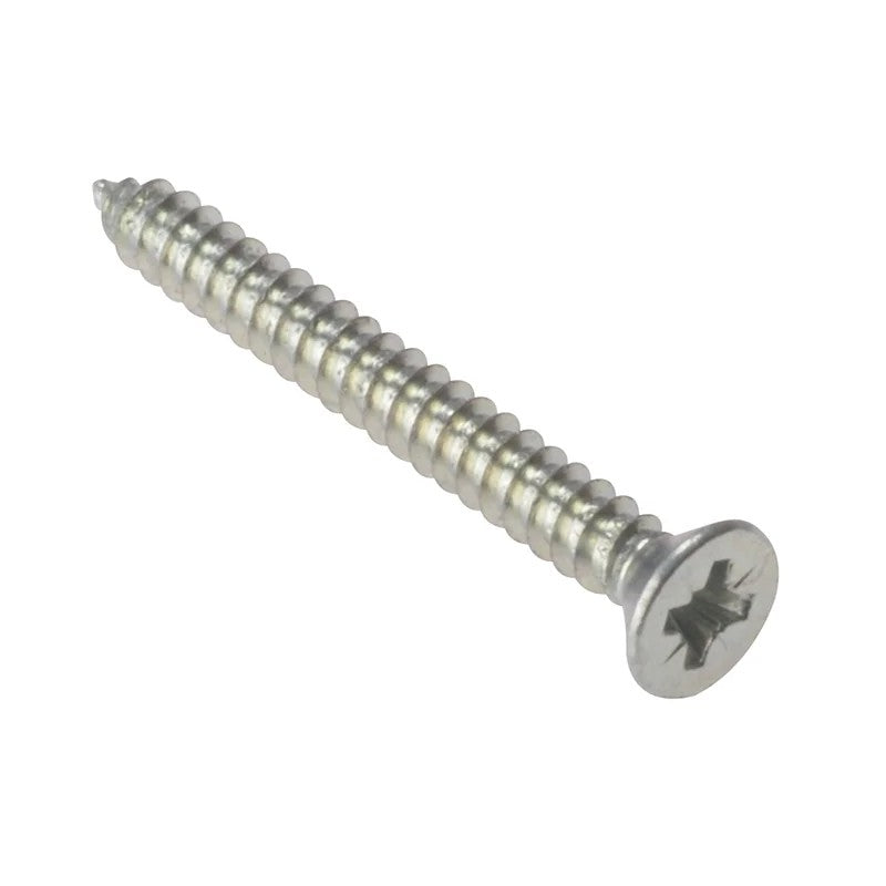 ForgeFix Self-Tapping Screw Pozi Compatible CSK ZP 1in x 8 Box 200 - STCSK18ZP