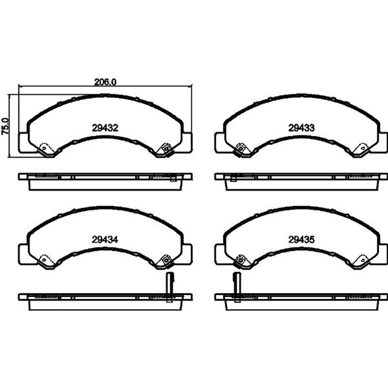 DON Front Brake Pad Set PCP2014