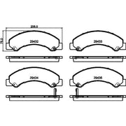 DON Front Brake Pad Set PCP2014