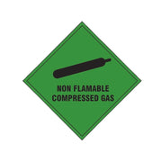 Scan Non Flammable Compressed Gas - Self Adhesive Vinyl Sign 100 x 100mm - 1870S