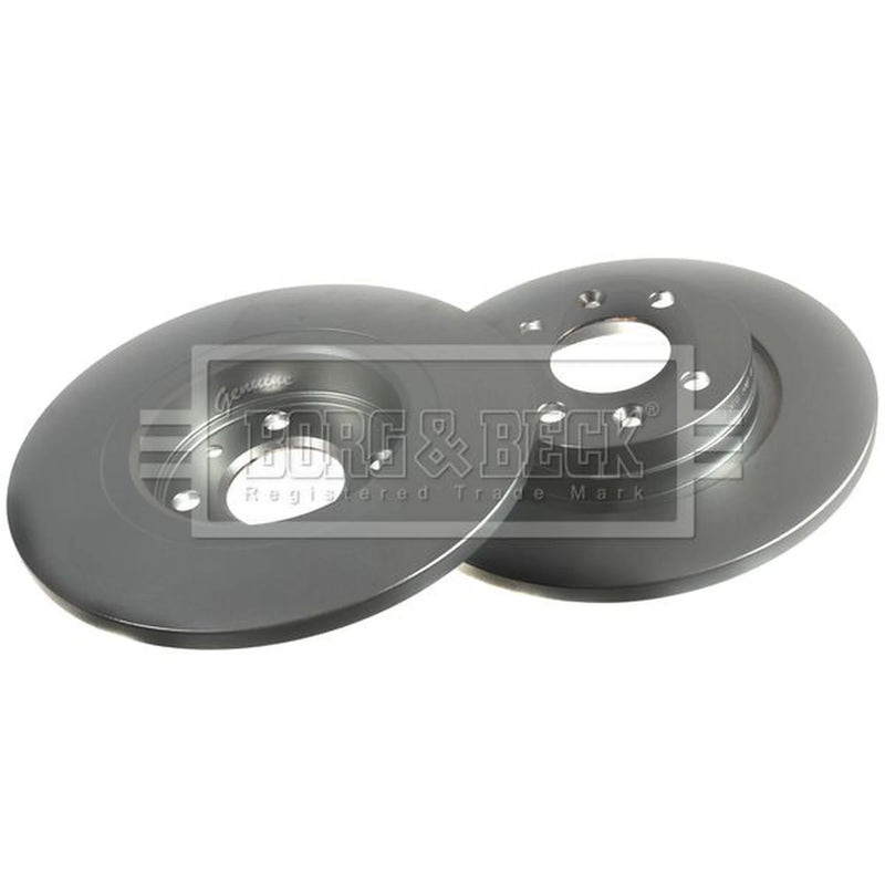Borg & Beck 2 x Solid Front Brake Discs BBD4818