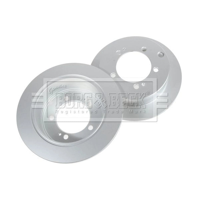 Borg & Beck 2 x Solid Rear Brake Discs BBD4556