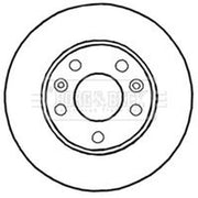 Borg & Beck 2 x Vented Front Brake Discs BBD4640