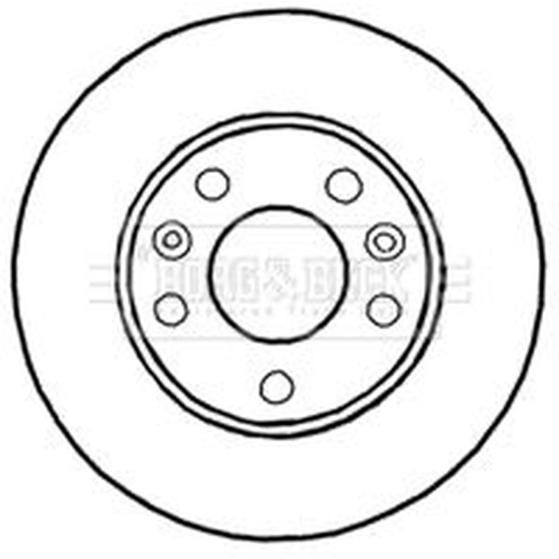 Borg & Beck 2 x Vented Front Brake Discs BBD4640
