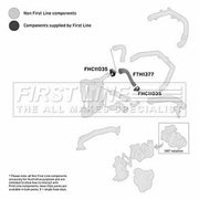 First Line Intercooler Turbo Charge Air Hose FTH1377