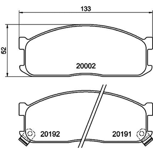 Mintex Front Brake Pad Set MDB1439