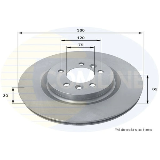 Comline 2 x Front Brake Discs ADC1277V