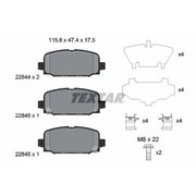 Textar Rear Brake Pad Set 2284401