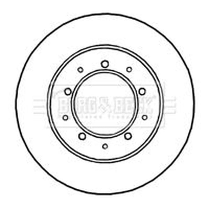 Borg & Beck 2 x Solid Rear Brake Discs BBD4812