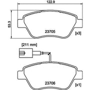 DON Front Brake Pad Set PCP2097