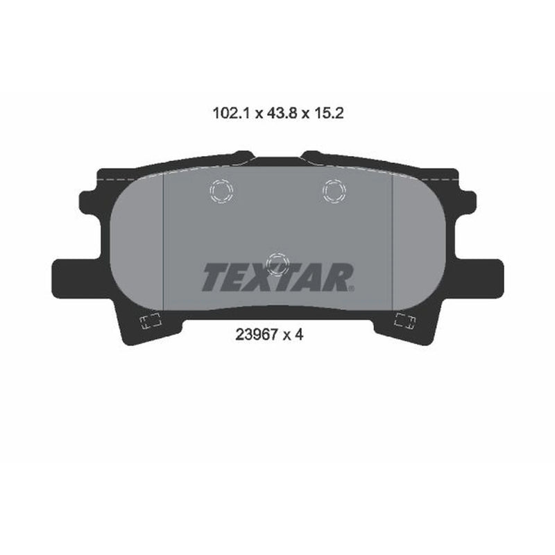 Textar Rear Brake Pad Set 2396701