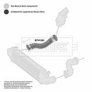 Borg & Beck Intercooler Turbo Charge Air Hose BTH1361