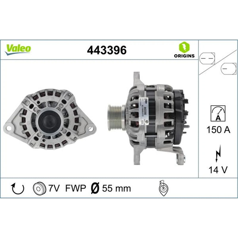 Valeo Car Alternator 12V 443396