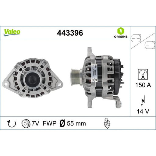 Valeo Car Alternator 12V 443396