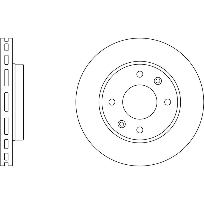 Apec Brake Disc Front Fits Kia Magentis Apec  - Town Parts