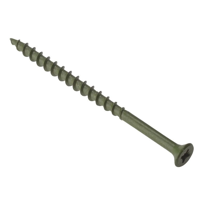 ForgeFix Decking Screw Pozi Compatible ST Green Anti-Corrosion