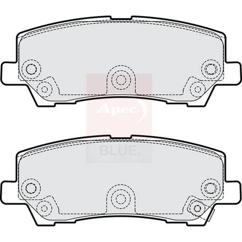 Apec Rear Brake Pad Set PD3958