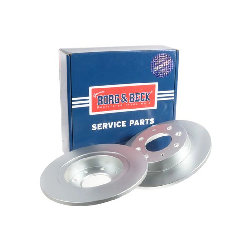 Borg & Beck 2 x Solid Rear Brake Discs BBD4190
