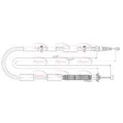 Apec Handbrake Cable Right Rear CAB1842