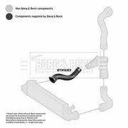 Borg & Beck Intercooler Turbo Charge Air Hose BTH1689