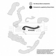 Borg & Beck Intercooler Turbo Charge Air Hose BTH1542