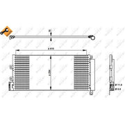 NRF Air Conditioning Condenser 350332