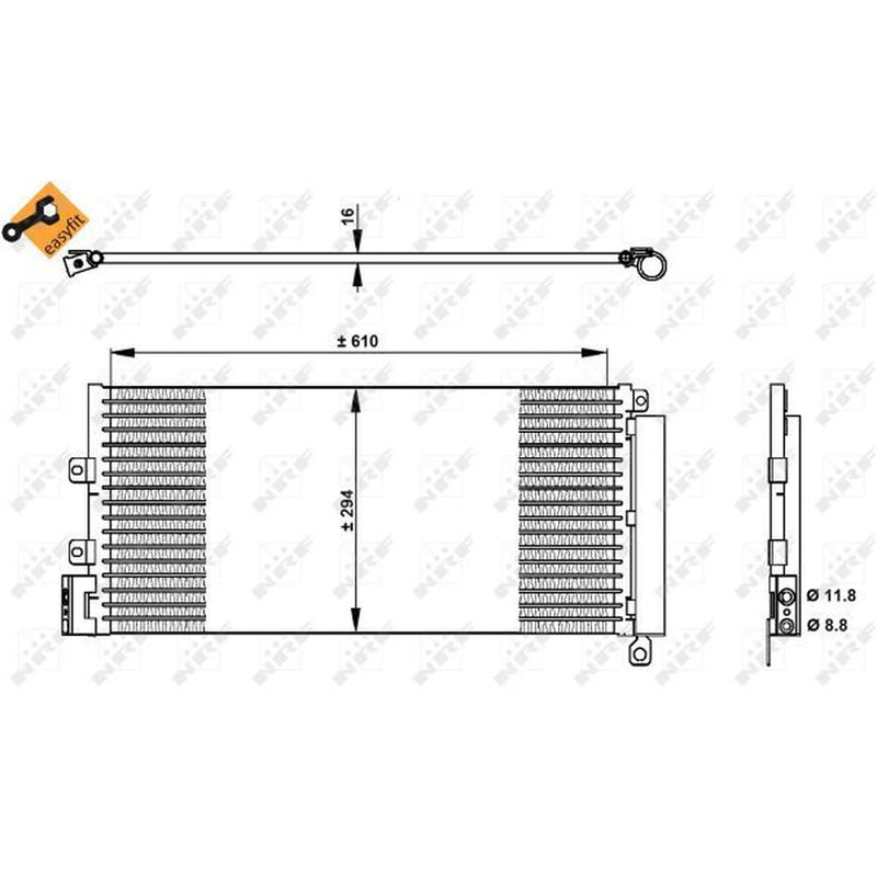 NRF Air Conditioning Condenser 350332