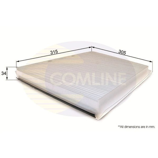 Comline Cabin Air Filter (Pollen Filter) EKF139
