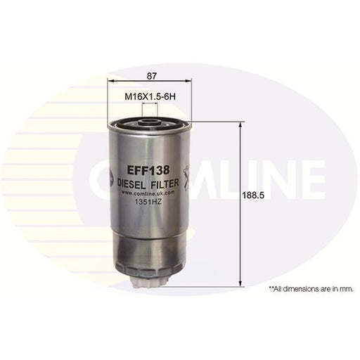 Comline Fuel Filter Element EFF138