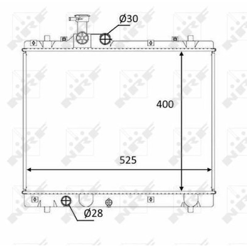 NRF Engine Radiator 58397