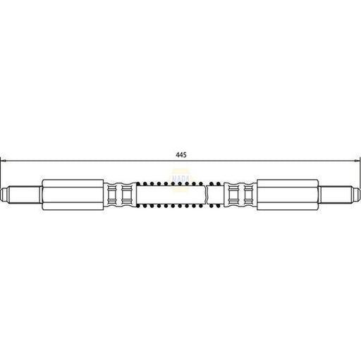 NAPA Brake Hydraulic Hose Line Front NBH1097