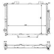 NRF Engine Radiator 58098