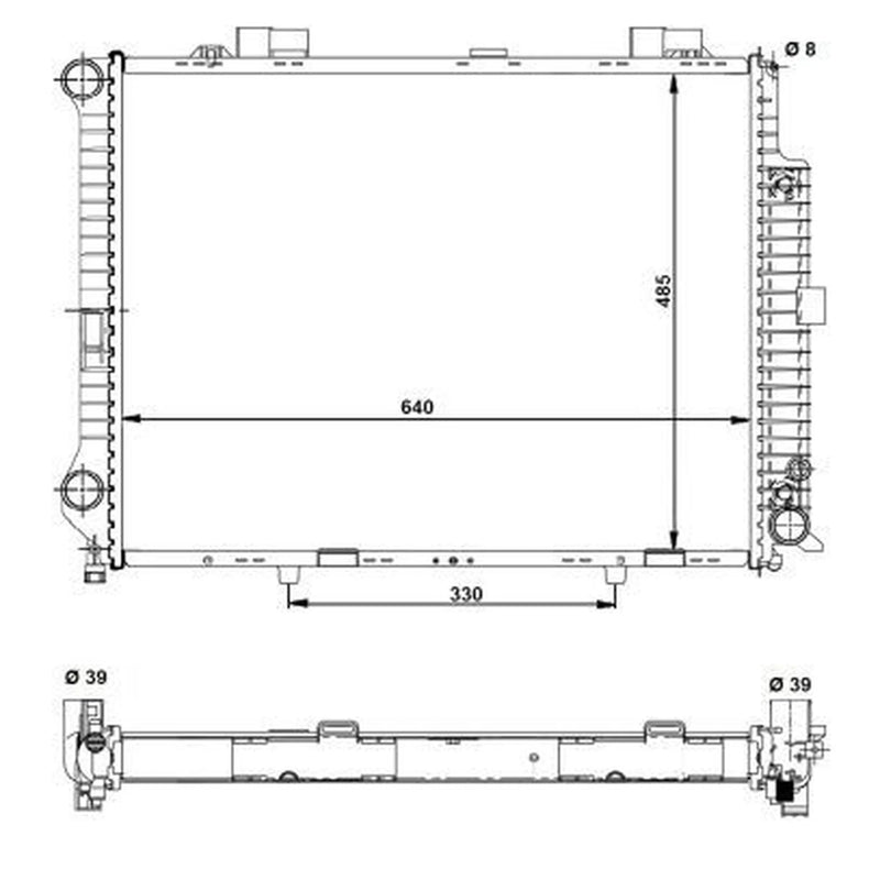 NRF Engine Radiator 58098