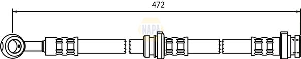 NAPA Brake Hydraulic Hose Line Front