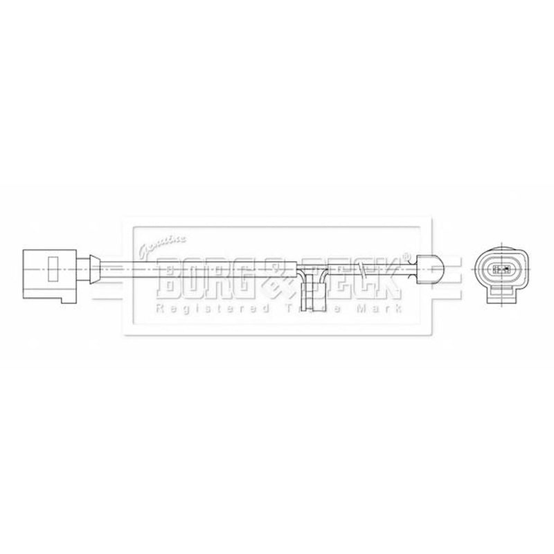 Borg & Beck Brake Pad Wear Sensor Rear BWL3203