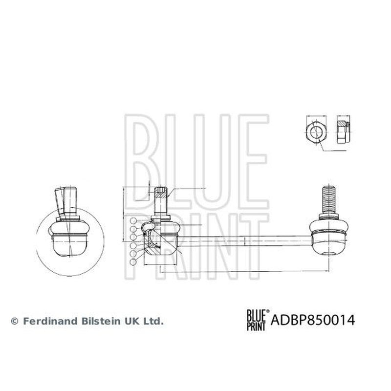 Blue Print Stabiliser Bar Link Coupling Rod Front Right ADBP850014