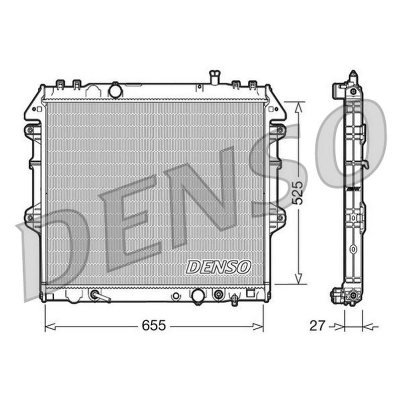 Denso Engine Radiator DRM50045