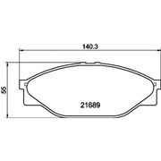 Mintex Front Brake Pad Set MDB1535