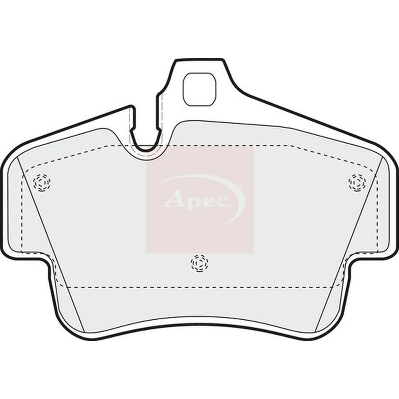 Apec Rear Brake Pad Set PAD1628