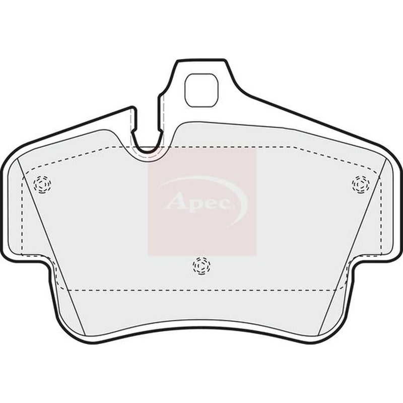 Apec Rear Brake Pad Set PAD1628