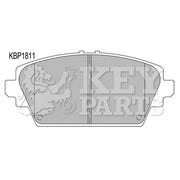 Key Parts 4 x Front Brake Pad Set KBP1811