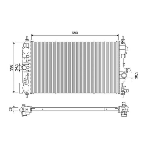Valeo Engine Radiator 701237