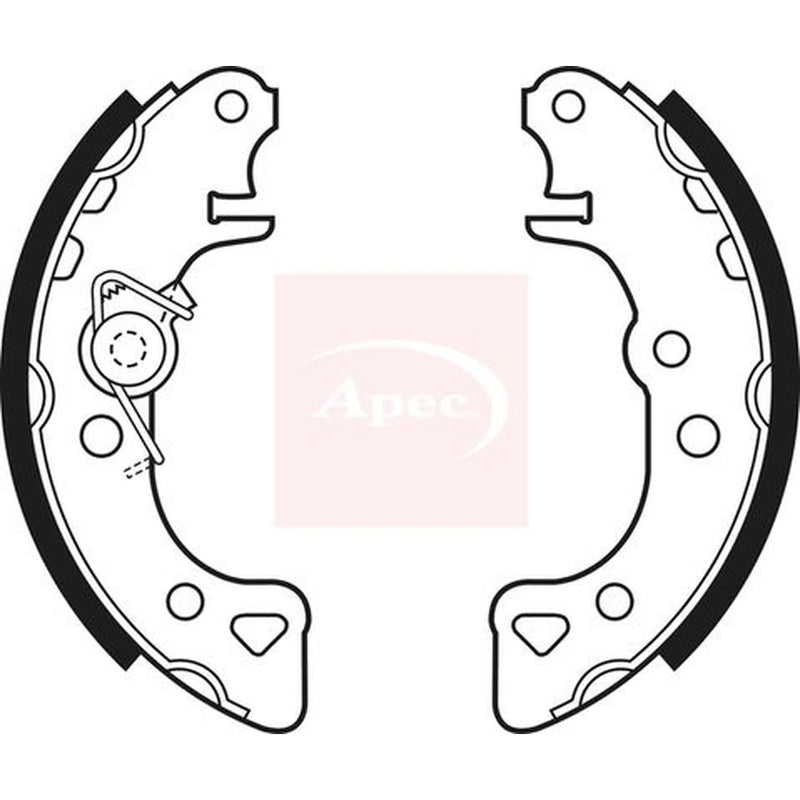 Apec Brake Shoe Set Axle Kit SHU403