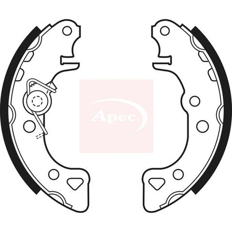 Apec Brake Shoe Set Axle Kit SHU403