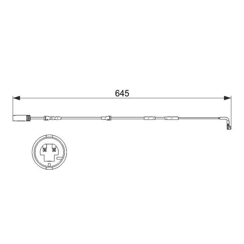 Bosch Brake Pad Wear Sensor Front 1 987 473 504