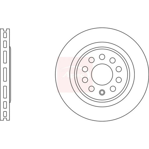 Apec 2 x Vented Front Brake Discs DSK3167
