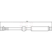 Apec Brake Hydraulic Hose Line Rear HOS4150