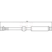 Apec Brake Hydraulic Hose Line Rear HOS4150